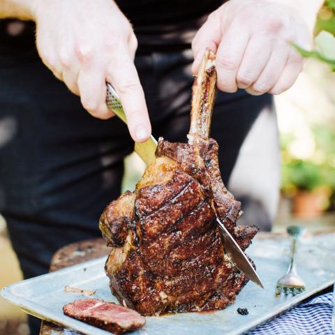 Cote de boeuf barbecue sarment de vigne gruissan